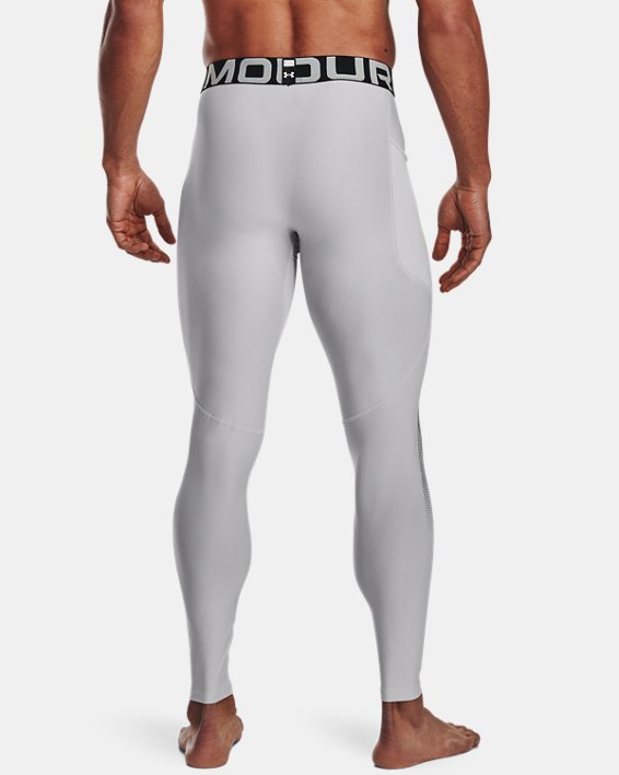 Men's UA HeatGear® ArmourPrint Leggings in Gray image number 1